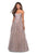 La Femme Gigi - 27667 Sequin and Lace Embellished Strapless Sweetheart Gown In Neutral and Pink