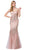 Dancing Queen - 2778 Strapless Embellished Sweetheart Trumpet Dress In Pink and Gold
