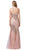 Dancing Queen - 2778 Strapless Embellished Sweetheart Trumpet Dress In Pink and Gold
