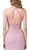 Dancing Queen - 2787 Embroidered Halter Trumpet Gown In Pink