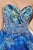 Tiffany Homecoming - 27935 Pleated Camo Printed Cocktail Dress In Blue and Print