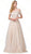 Dancing Queen - 2796 Lace Embroidered Prom Gown In Neutral