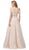 Dancing Queen - 2796 Lace Embroidered Prom Gown In Neutral