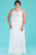 SC5220 Beaded Floral Lace Chiffon A-line Gown
