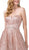Dancing Queen - 2804 Sweetheart A-Line Prom Gown In Pink and Gold