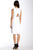 Donna Morgan - D2153M Embroidered Cutout Sheath Dress in White