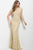 28650 Cap Sleeve Bateau Lace Gown