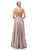 Dancing Queen - 2867 Sleeveless Plunging V-neck A-line Gown In Pink