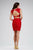 Flawless Cap-Sleeved Fitted Two Piece Cocktail Dress JVN28783
