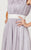 JS Collection - 862451 Cap Sleeve Vertical Ruched Beaded Chiffon Dress in White