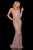 Sherri Hill - 52949 Beaded High Halter Sheath Dress In Pink and Gold