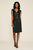 Tadashi Shoji - V-Neck and Back Sleeveless Column Dress In Black