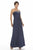 Alexia Designs - 2906 Embellished Strapless Matte Satin Dress In Blue