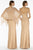 Alyce Paris Spaghetti Strap Mother of the Bride Dress with Shawl 29088 In Neutral