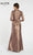 Alyce Paris Black Label - 29143 Classy Lace V Neck Mermaid Gown in Brown