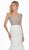 Ashley Lauren - 1407 Jewel Encrusted Off Shoulder Mermaid Gown In White