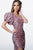 Jovani - 2921 Embellished Asymmetric Sheath Dress In Pink