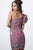Jovani - 2921 Embellished Asymmetric Sheath Dress In Pink