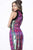 Jovani - 2930 Sequined High Neck Sheath Dress In Multi-Color