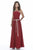 Alexia Designs - 2932 Strapless Chiffon A-line Dress In Red