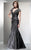 Alyce Paris Black Label - 29357 Lace Bodice Trumpet Gown in Gray