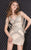5820 Studded V-neck Sheath Dress