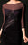 Daymor Couture - Quarter Sleeve Sheer Cocktail Dress 506 in Purple