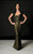Daymor Couture - Gilded Applique Evening Gown and Bolero Jacket 514 in Black