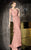 Alyce Paris Black Label - 29681 Ornate Draped Sheath Gown in Pink