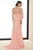 Alyce Paris Mother Of The Bride - 29693 V Neck Fit And Flare Dress in Pink