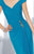 Alyce Paris Black Label - 29709 Brooch Accented Sheath Gown in Blue