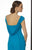 Alyce Paris Black Label - 29709 Brooch Accented Sheath Gown in Blue