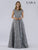 Lara Dresses - 29752 Embellished Bateau A-line Gown In Gray