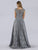 Lara Dresses - 29752 Embellished Bateau A-line Gown In Gray