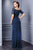 Alyce Paris Black Label - 29755 Off-Shoulder Jersey A-line Dress in Blue