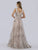 Lara Dresses - 29764 Jewel-Ornate Bodice Embroidered A-Line Gown In Silver and Pink