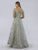Lara Dresses - 29769 Embroidered Illusion Bateau Evening Gown In Green