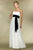 Alexia Designs - 2976 Strapless Long Chiffon A-line Dress In White and Black