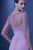 Alyce Paris Embellished Quarter Length Sleeve Sheath Dress In Purple