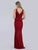 Lara Dresses - 29821 Bead Embellished Sheath Evening Gown In Red