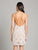 Lara Dresses - 29837 Beaded Plunging V-neck Fitted Dress In Neutral