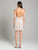 Lara Dresses - 29837 Beaded Plunging V-neck Fitted Dress In Neutral