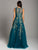 Lara Dresses - 29858 Beaded Jewel Neck Tulle A-line Dess In Green