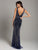 Lara Dresses - 29860 Rhinestone embellished Sleeveless Evening Dress In Blue