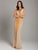 Lara Dresses - 29860 Rhinestone embellished Sleeveless Evening Dress In Gold