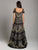 Lara Dresses - 29874 Lace Applique Tulle Ballgown In Black and Gold