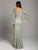 Lara Dresses - 29887 Embellished Lace Mermaid Gown with Bell Sleeves In Green