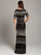 Lara Dresses - 29898 Beaded Plunging V-neck Sheath Dress In Black and Silver