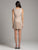 Lara Dresses - 29903 Beaded Sleeveless Scoop Cocktail Dress in Neutral