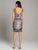 Lara Dresses - 29907 Beaded Jewel Neck Fitted Dress In Black and Multi-Color